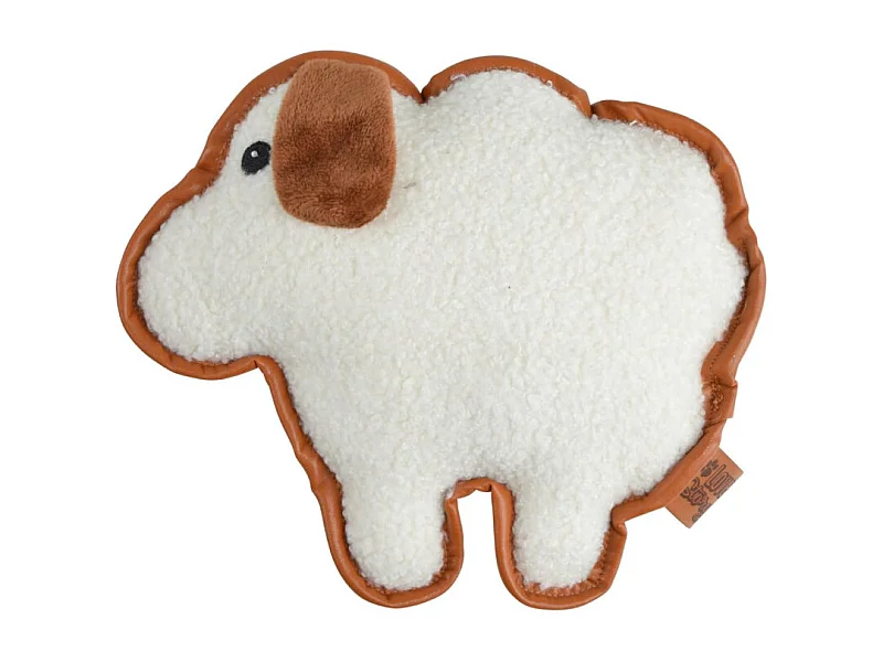 Jouet Peluche Mouton pour Chien "Wooly" 24cm Écru