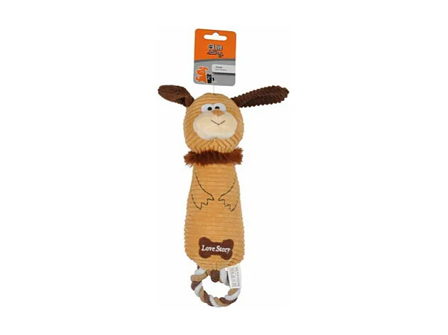 Peluche pour Chien "Chien" 34cm Marron