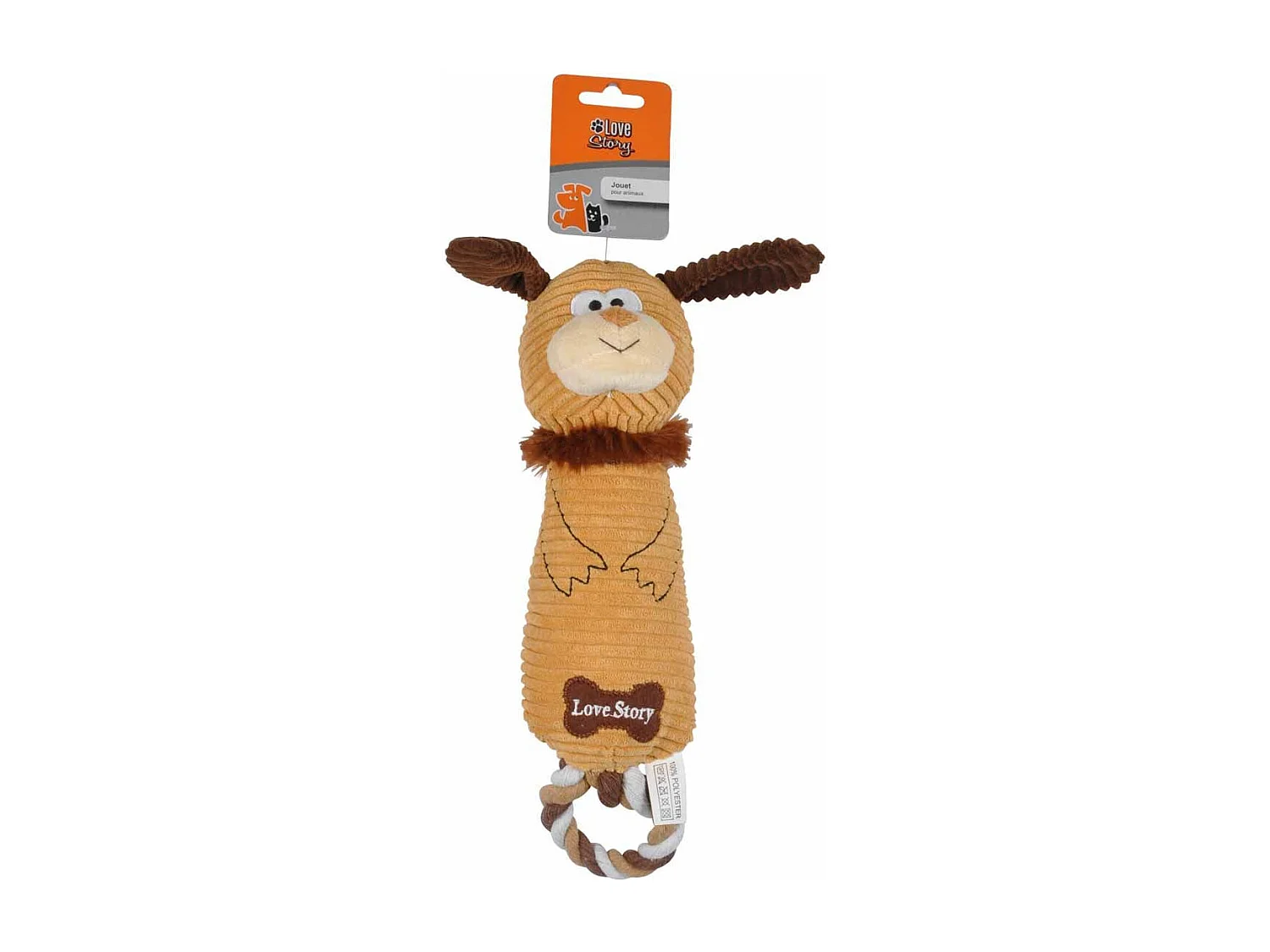 Peluche pour Chien "Chien" 34cm Marron
