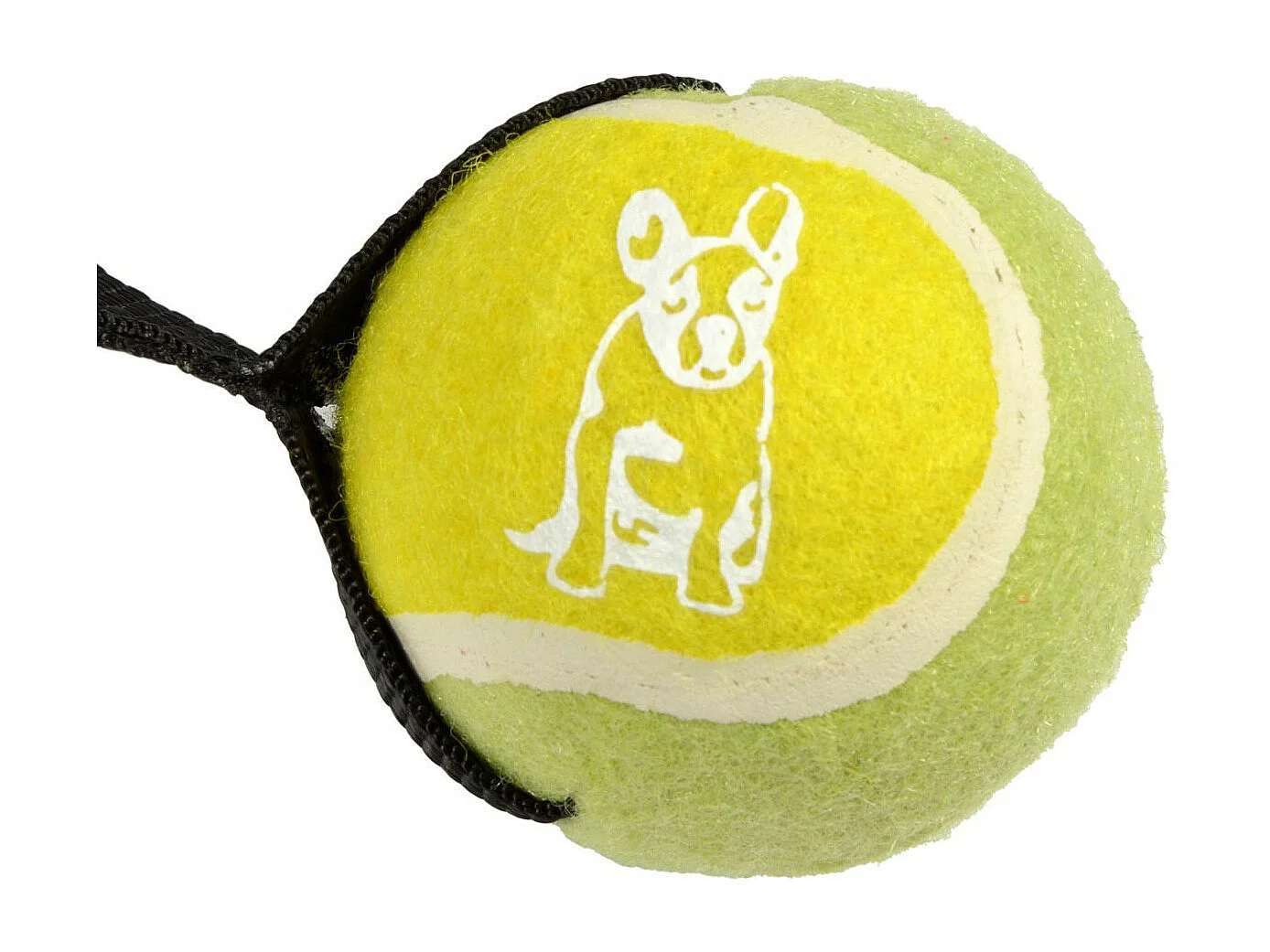 Jouet pour Chien "Balle de Tennis" 20cm Jaune & Noir