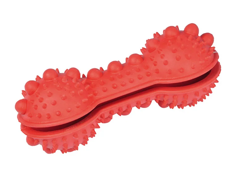 Jouet pour Chien "Distributeur Croquettes" 15cm Rouge