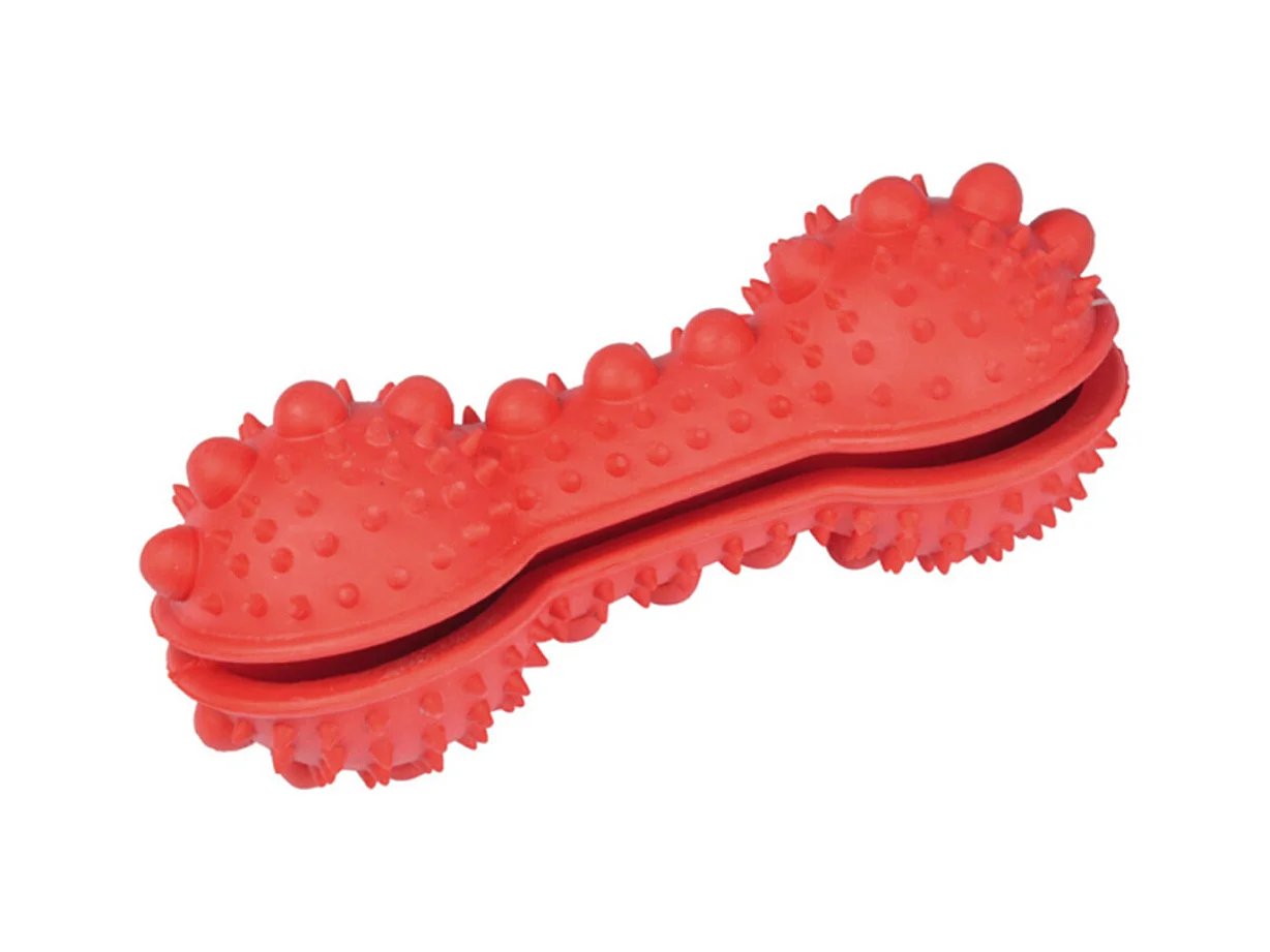 Jouet pour Chien "Distributeur Croquettes" 15cm Rouge