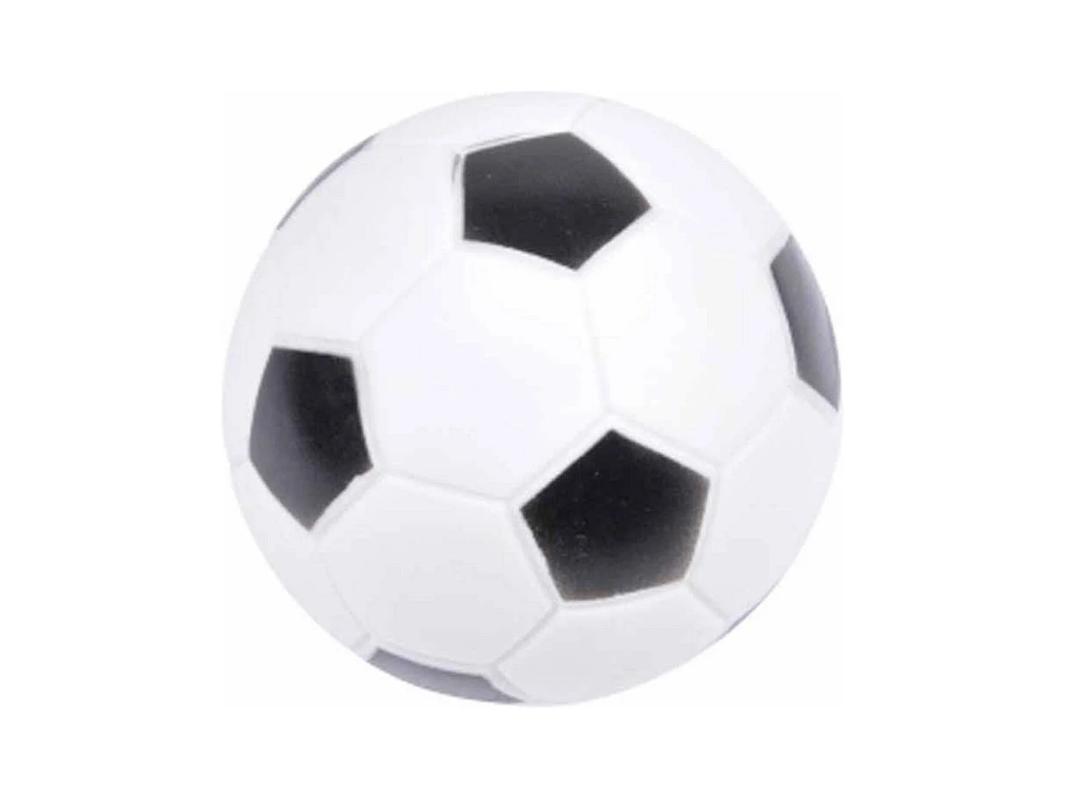 Jouet pour Chien "Balle de Foot" 9cm Blanc & Noir