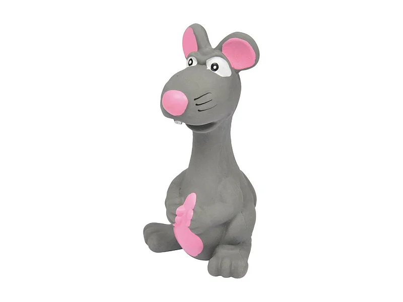 Jouet pour Chien "Souris" 14cm Gris