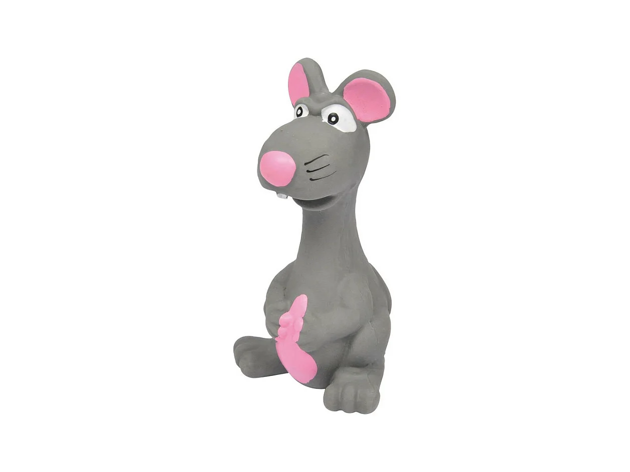 Jouet pour Chien "Souris" 14cm Gris