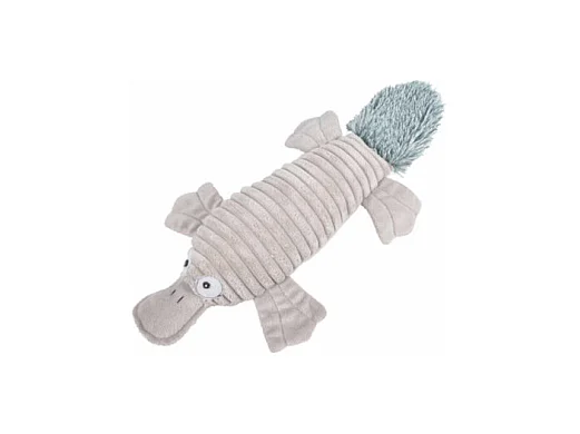 Peluche pour Chien "Ornithorynque" 38cm Gris