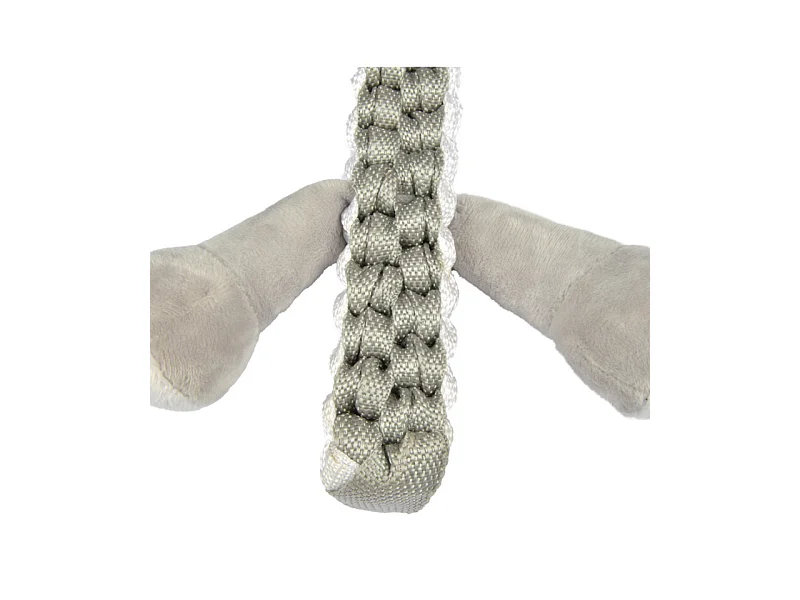 Peluche pour Chien "Éléphant" 34cm Gris