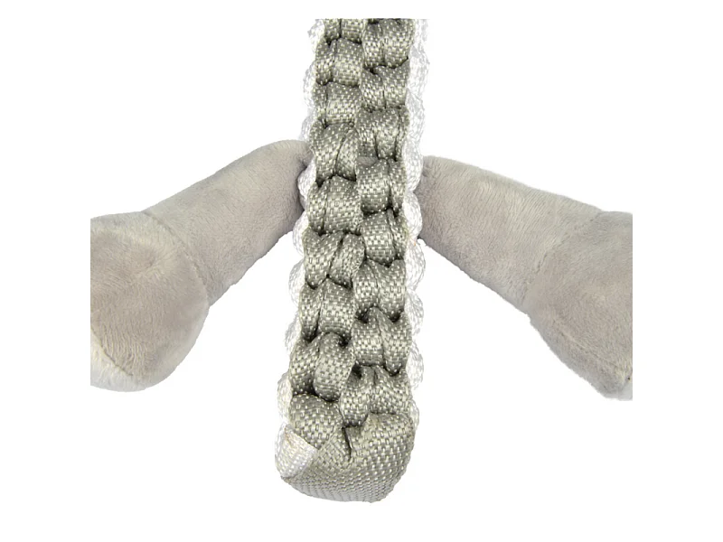 Peluche pour Chien "Éléphant" 34cm Gris