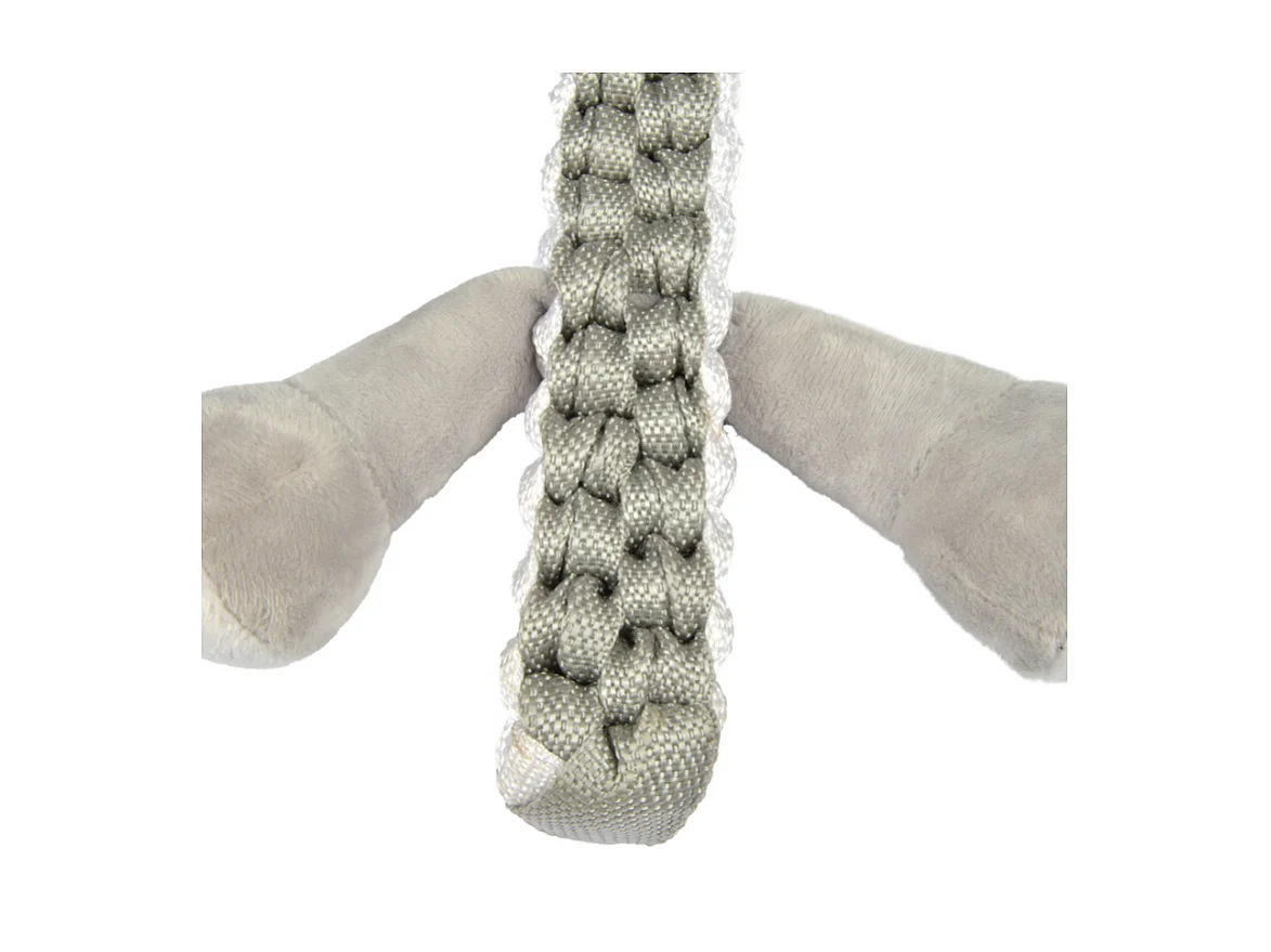 Peluche pour Chien "Éléphant" 34cm Gris