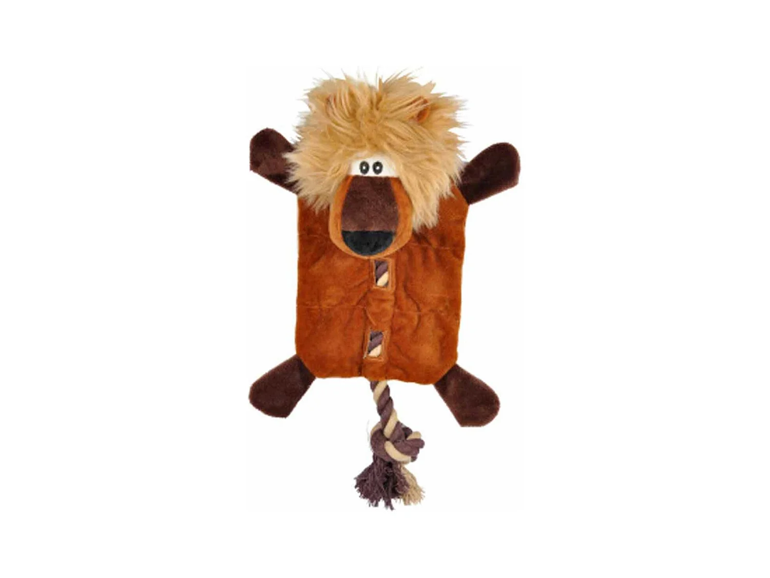 Peluche pour Chien "Lion" 37cm Marron