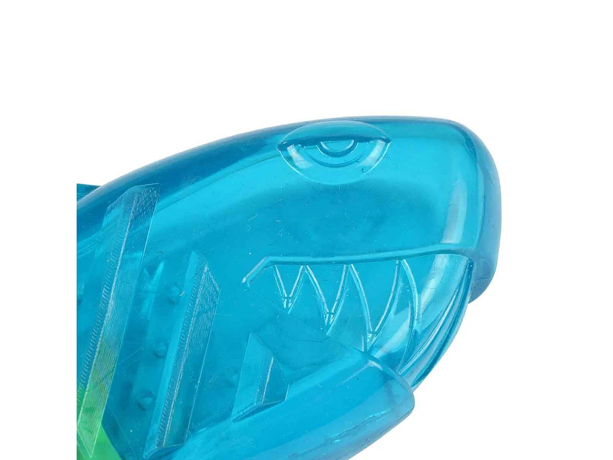 Jouet pour Chien Givré "Requin" 18cm Bleu & Jaune