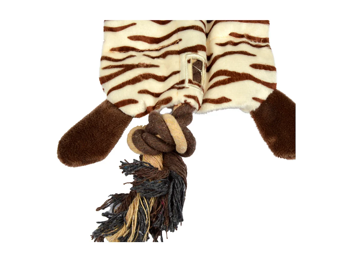 Peluche pour Chien "Tigre" 37cm Marron