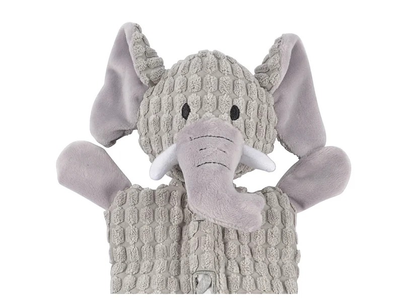 Peluche pour Chien "Éléphant" 37cm Gris