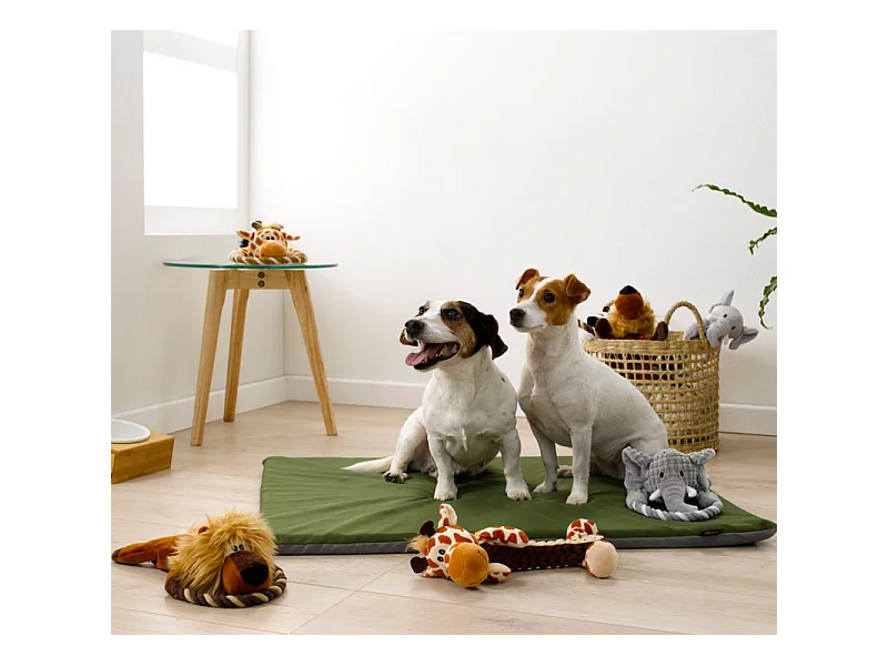 Peluche pour Chien "Éléphant" 37cm Gris