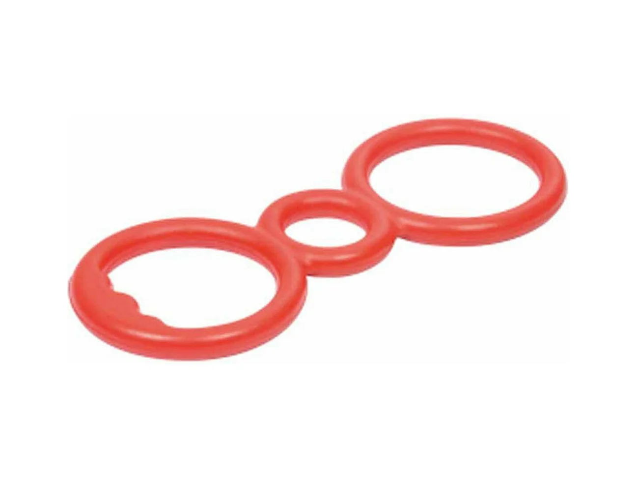 Jouet pour Chien "3 Anneaux" 23cm Rouge