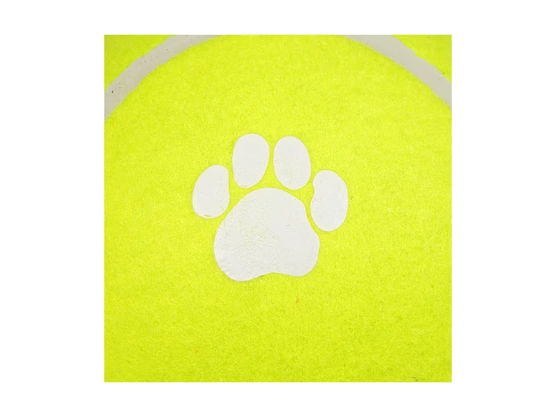 Jouet pour Chien "Balle de Tennis" 15cm Jaune