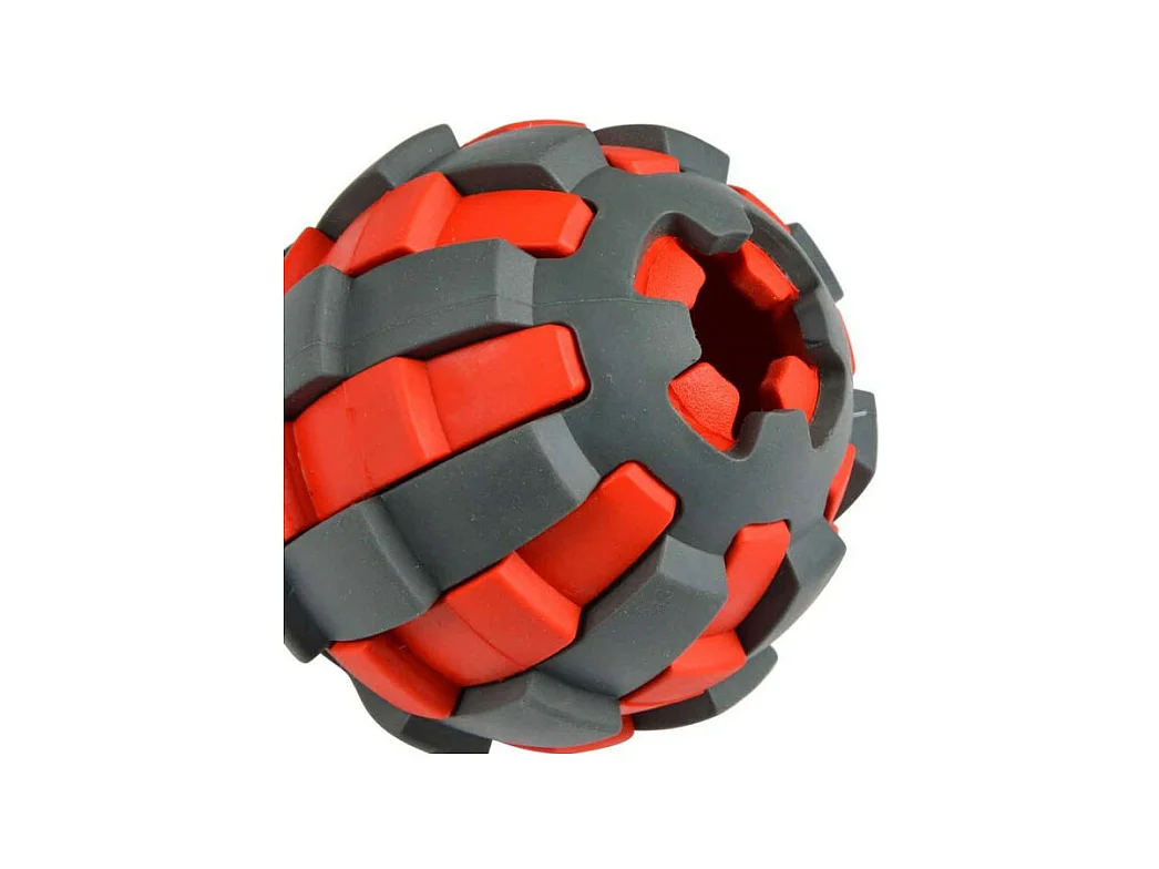 Jouet pour Chien Distributeur "Balle" 7cm Rouge