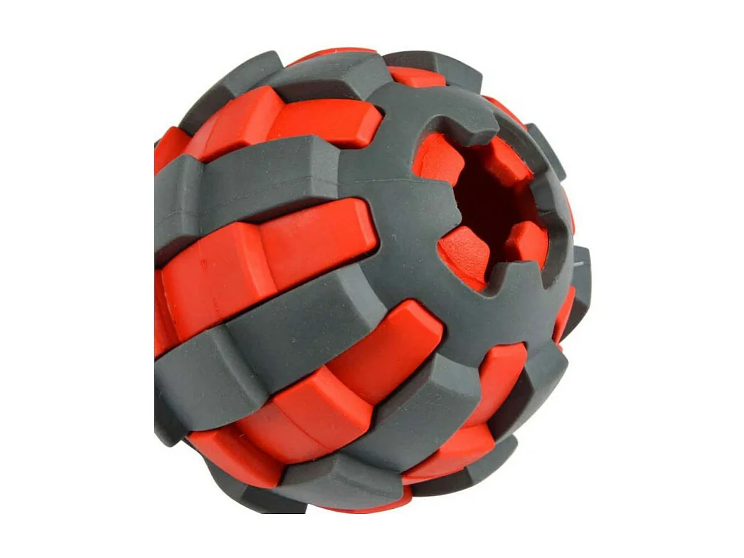 Jouet pour Chien Distributeur "Balle" 7cm Rouge