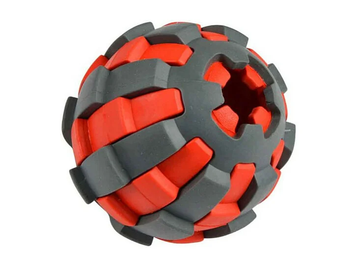 Jouet pour Chien Distributeur "Balle" 7cm Rouge