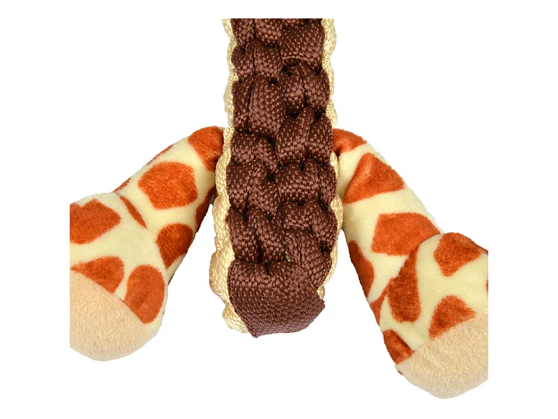 Peluche pour Chien "Girafe" 34cm Marron