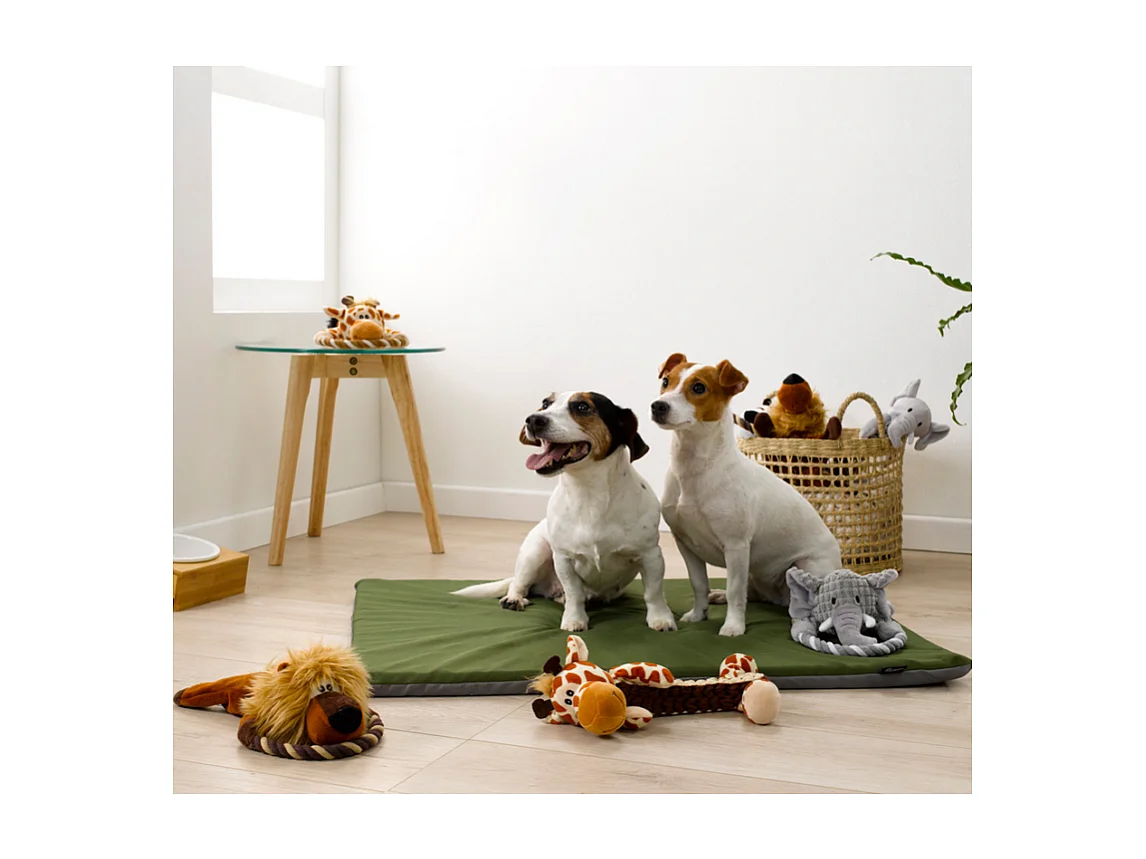 Peluche pour Chien "Girafe" 34cm Marron