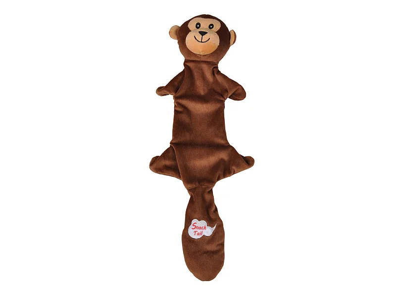Peluche pour Chien "Singe" 45cm Marron