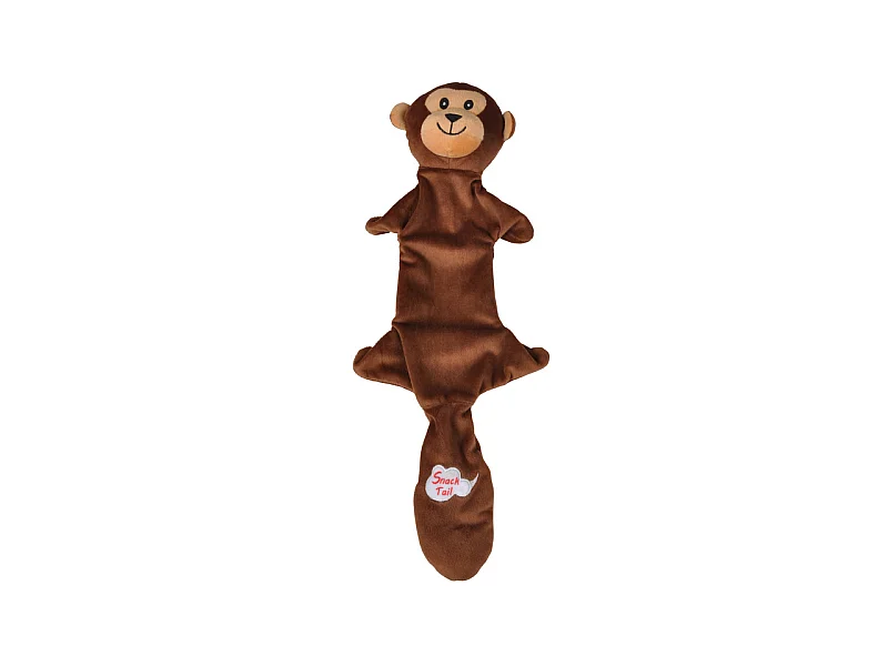 Peluche pour Chien "Singe" 45cm Marron