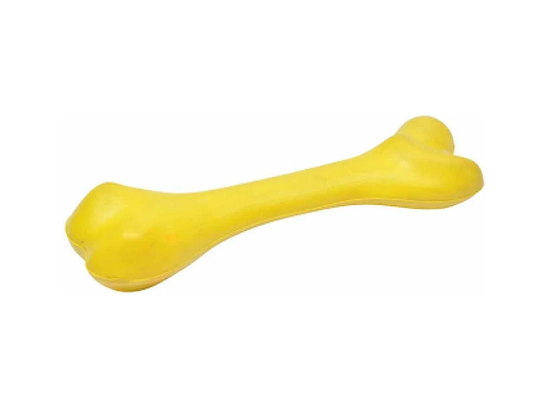 Jouet pour Chien "Forme Os" 21cm Jaune