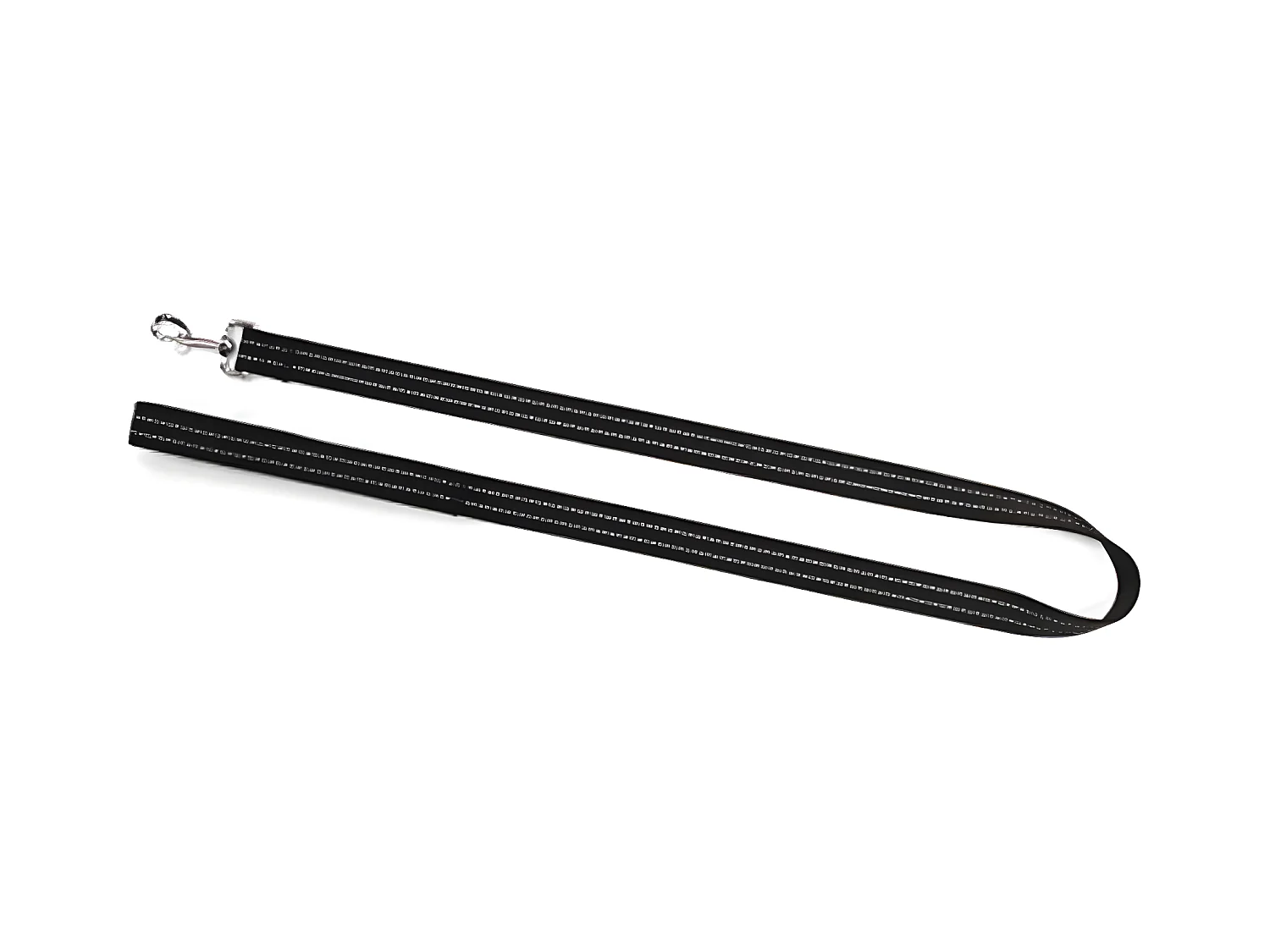 Laisse pour Chien "Couture Réfléchissante" 120cm Noir