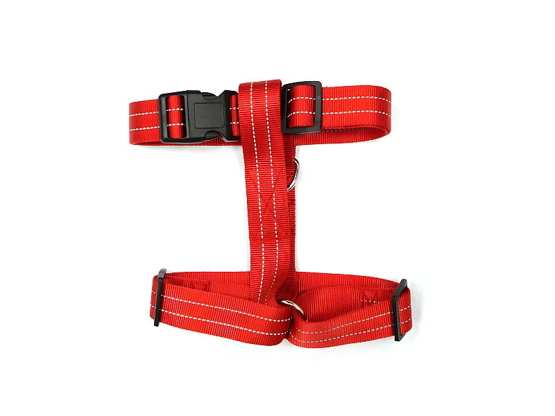 Harnais pour Chien "Coutures Réfléchissantes" 90cm Rouge