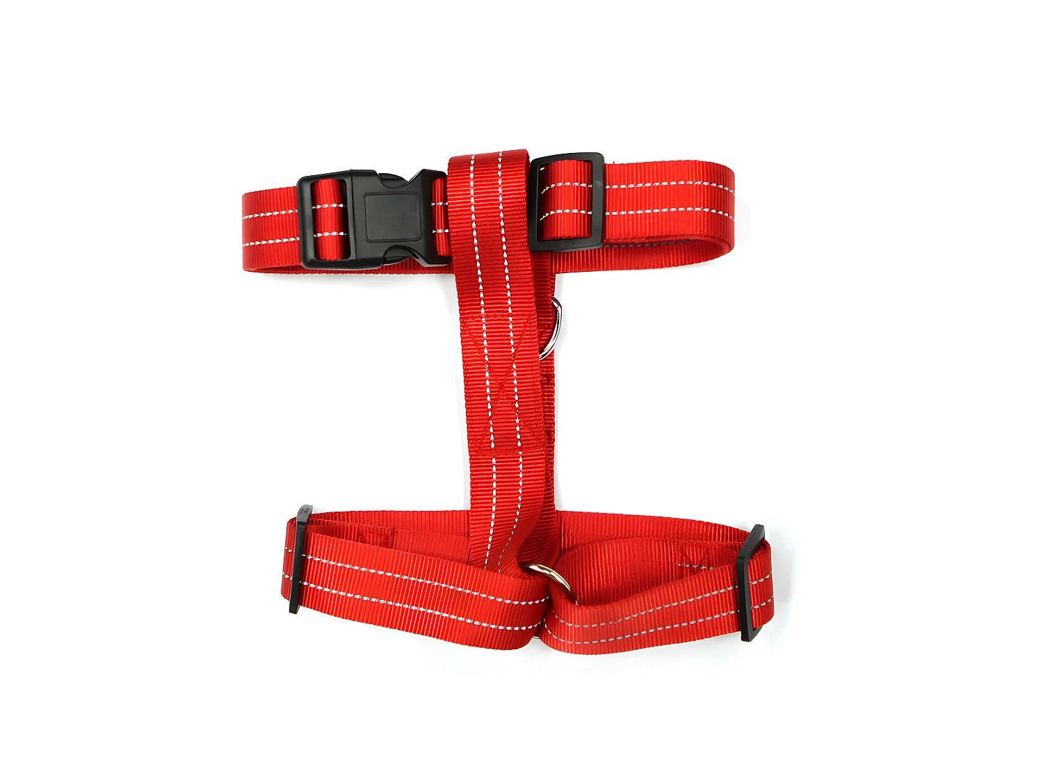 Harnais pour Chien "Coutures Réfléchissantes" 90cm Rouge