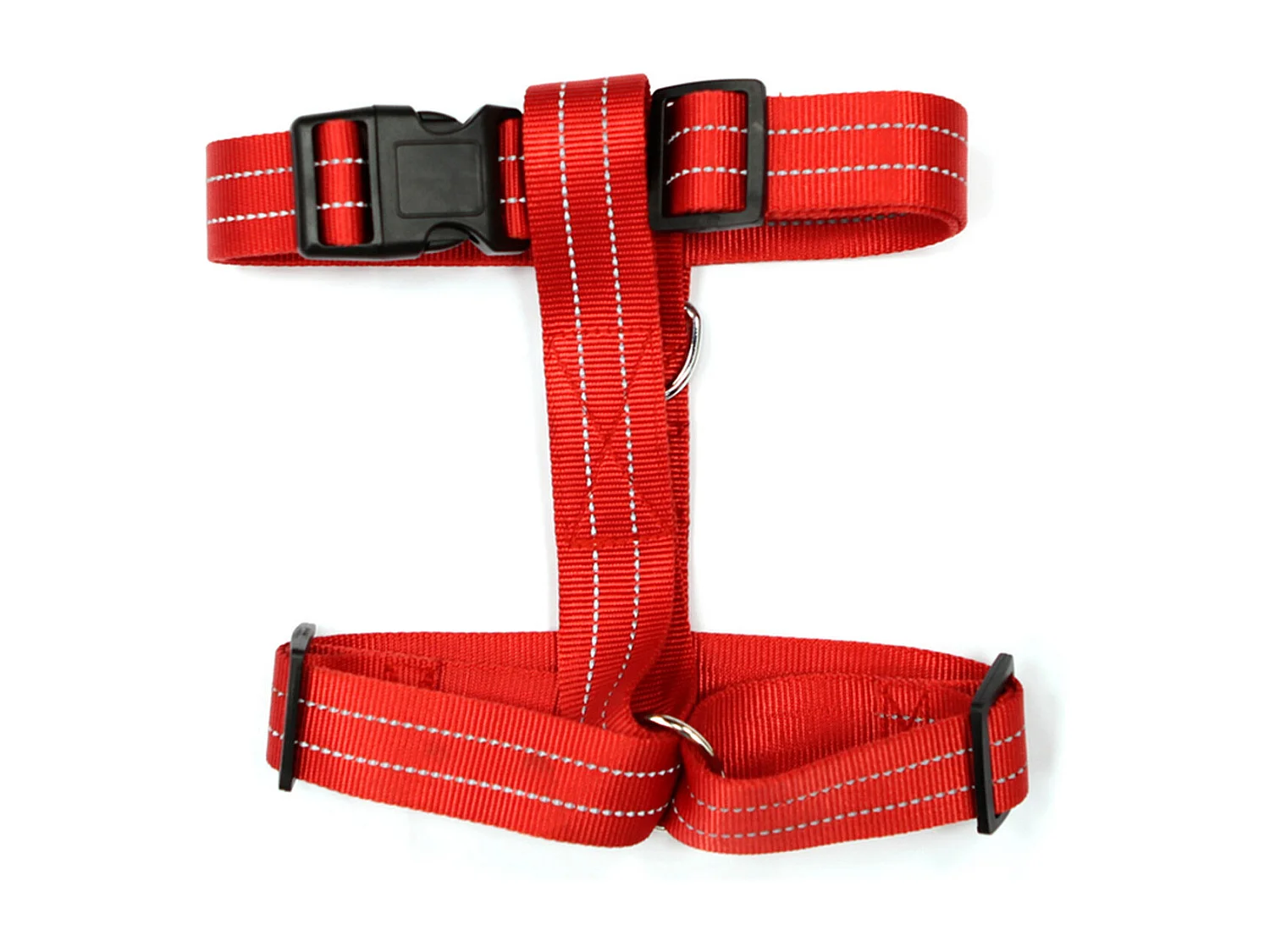Harnais pour Chien "Coutures Réfléchissantes" 90cm Rouge