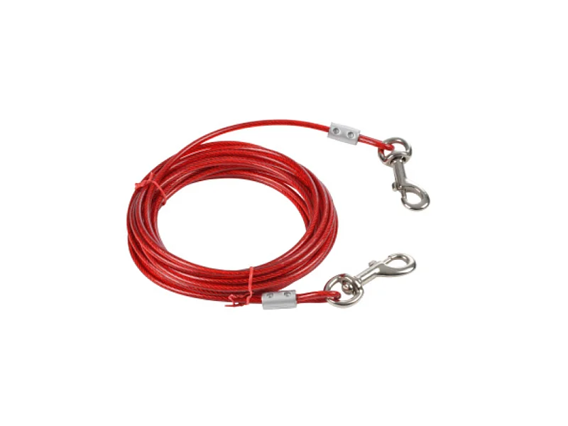 Laisse d'Attache pour Chien "Ultra Résistante" 6m Rouge