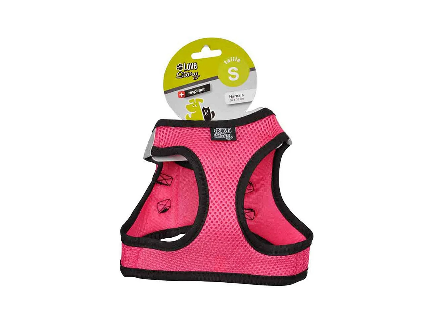 Harnais pour Chien "Mesh" 26-38cm Rose