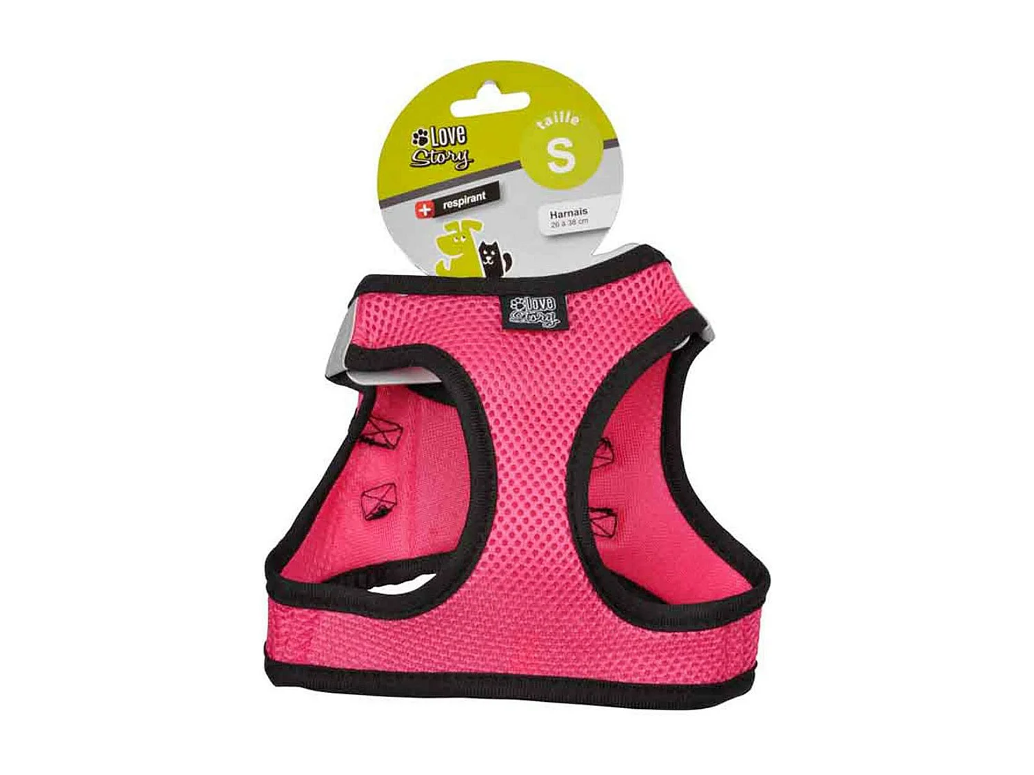 Harnais pour Chien "Mesh" 26-38cm Rose