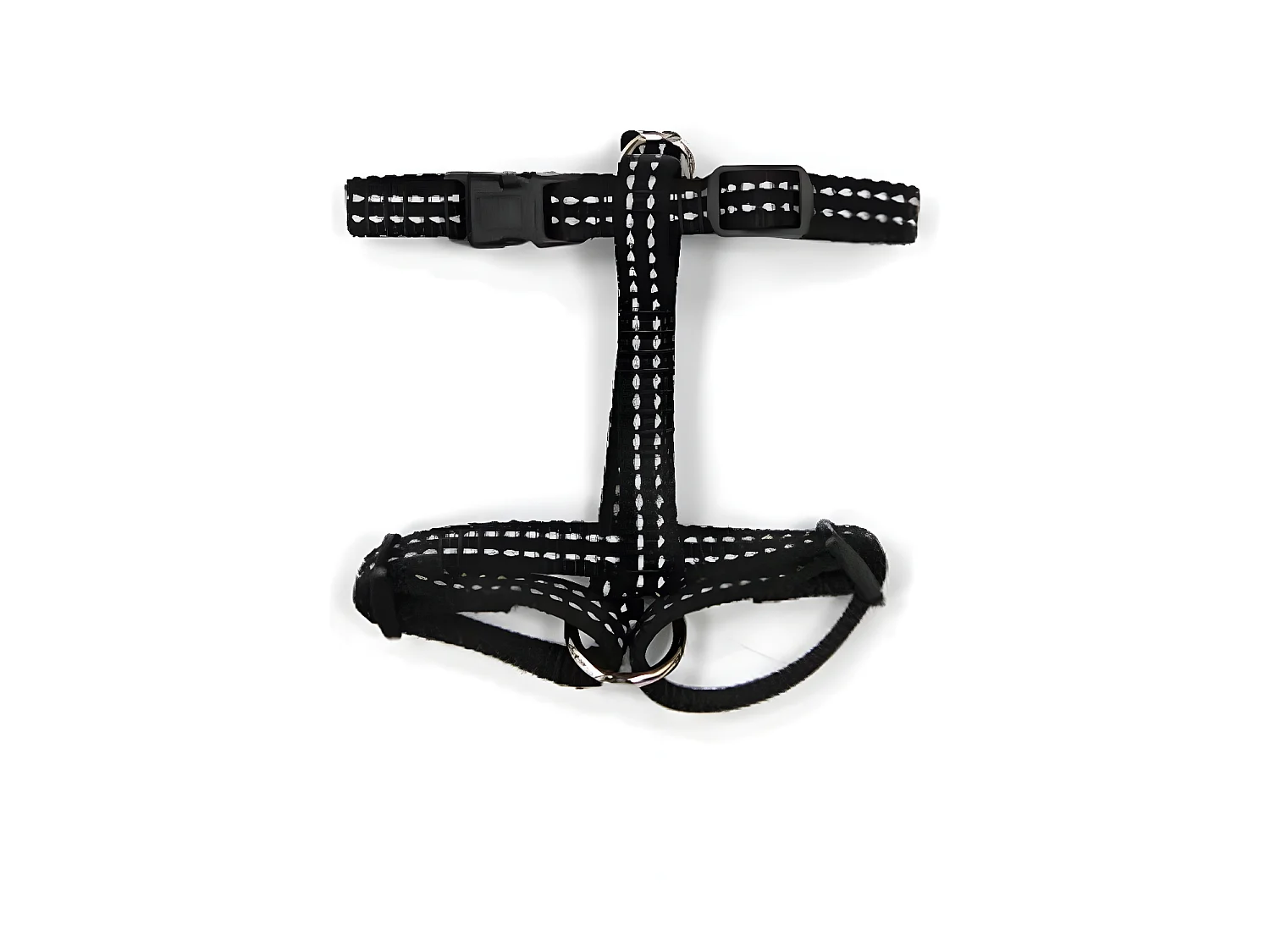 Harnais pour Chien "Coutures Réfléchissantes" 35cm Noir