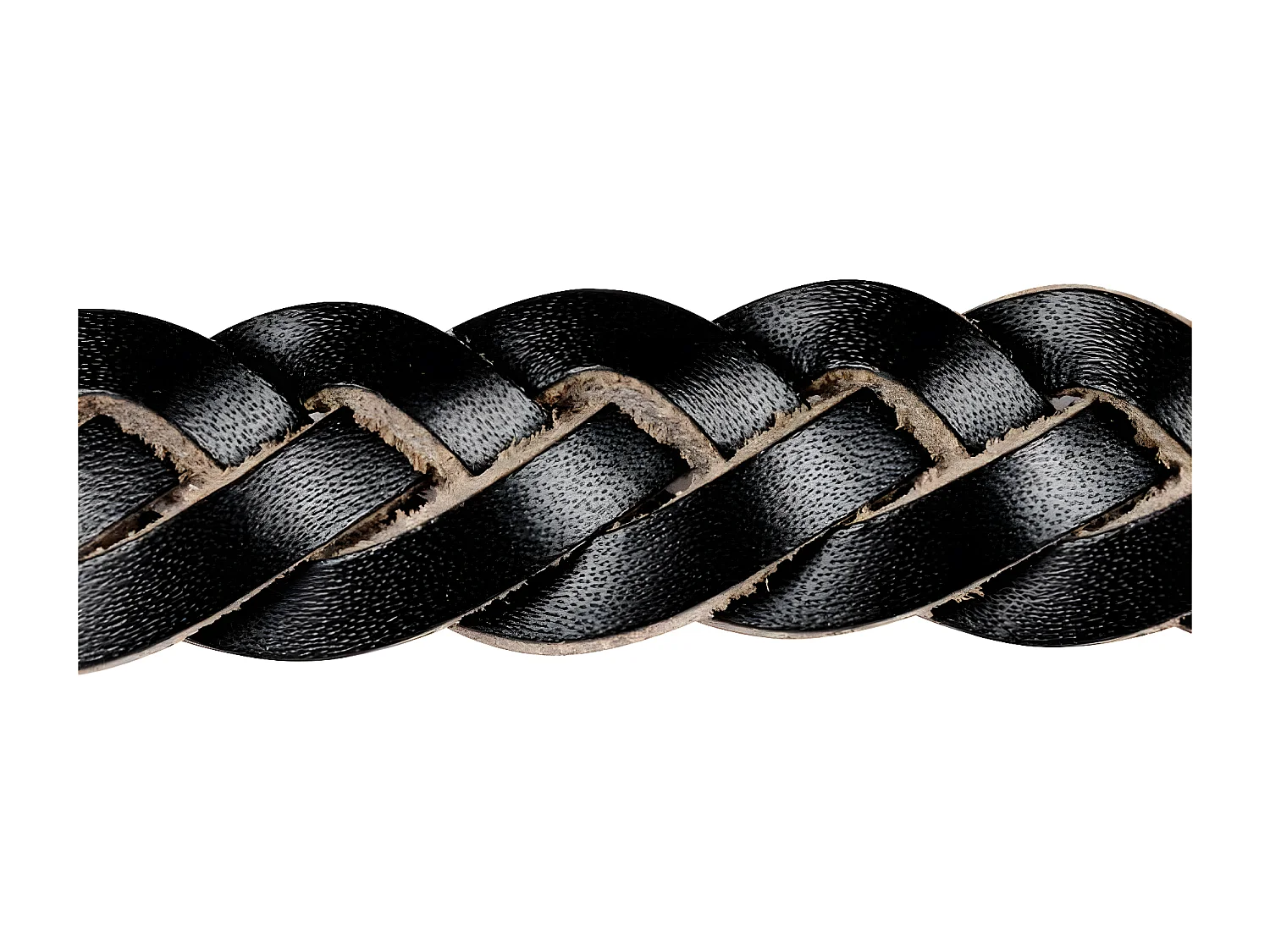 Collier pour Chien Réglable "Tressé" 30-45cm Noir