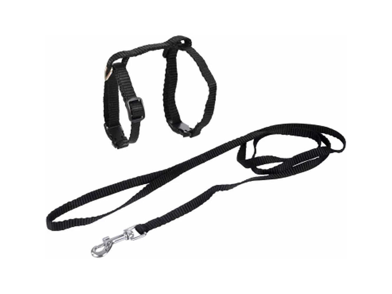 Harnais & Laisse pour Chat "Kit" 120cm Noir