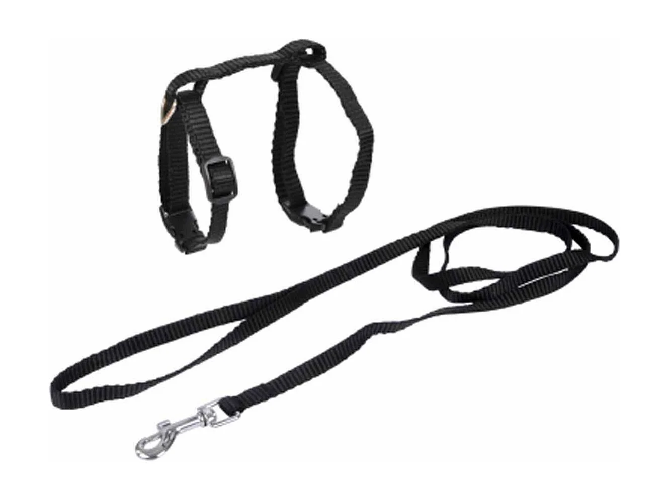 Harnais & Laisse pour Chat "Kit" 120cm Noir