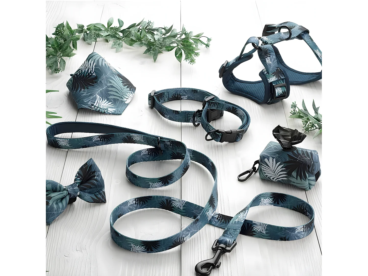 Laisse pour Chien avec Poignée "Eden" 150cm Bleu