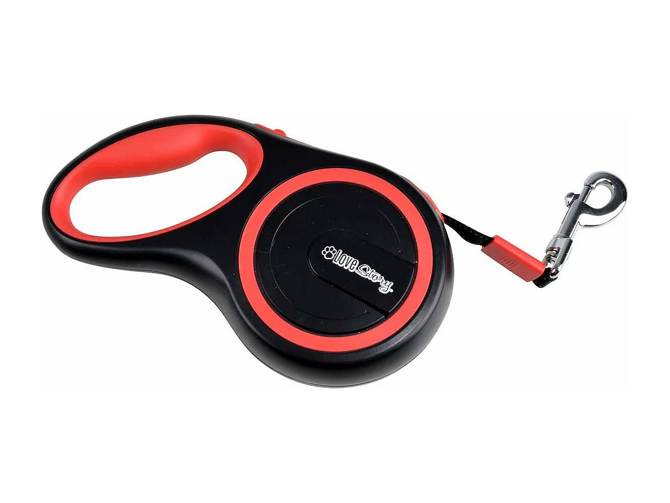 Laisse Rétractable Chien "Résistante" 20cm Rouge