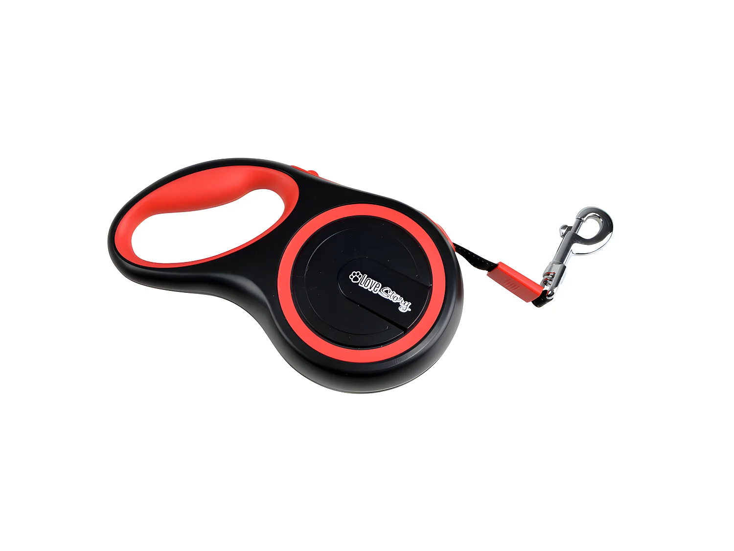 Laisse Rétractable Chien "Résistante" 20cm Rouge