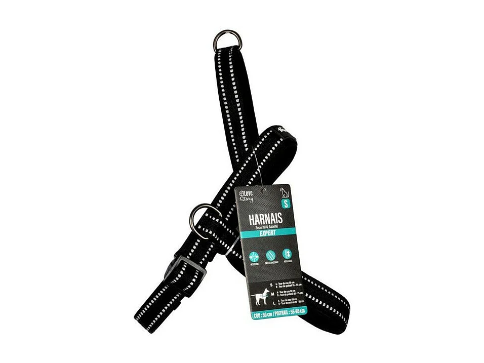 Harnais Norvégien "Expert Réglable" 65cm Noir