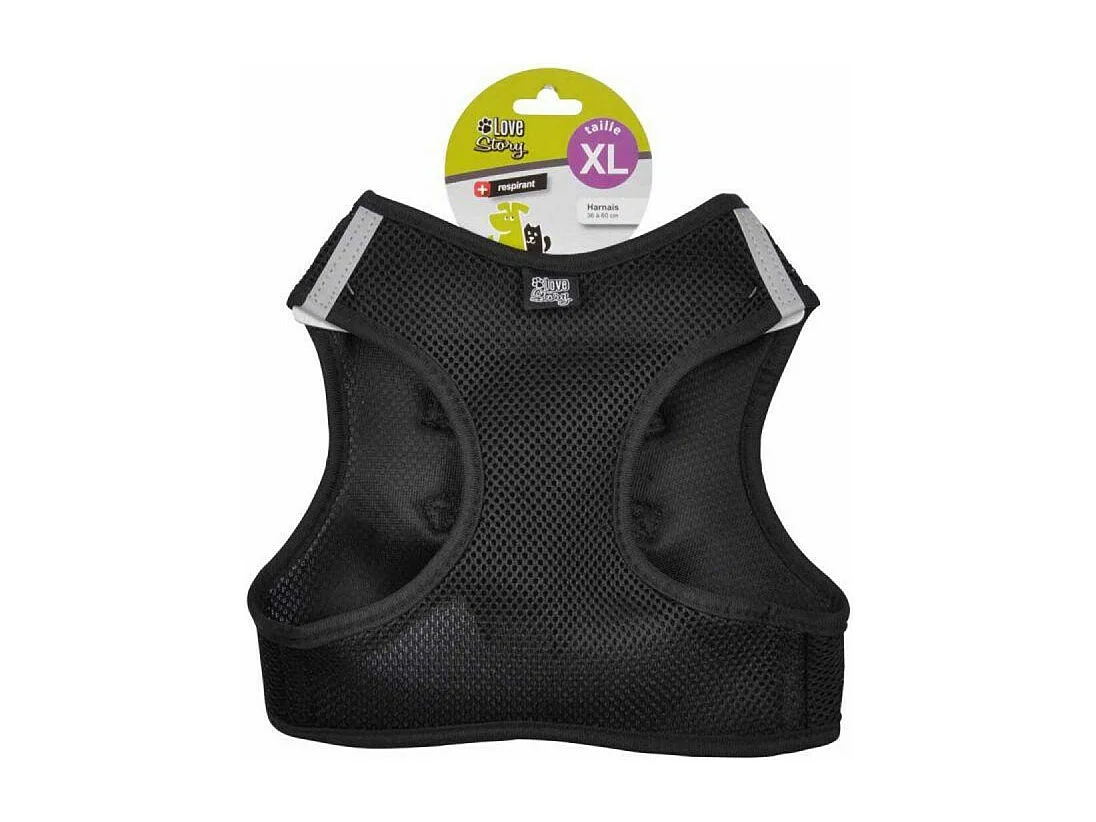Harnais pour Chien "Mesh" 60cm Noir