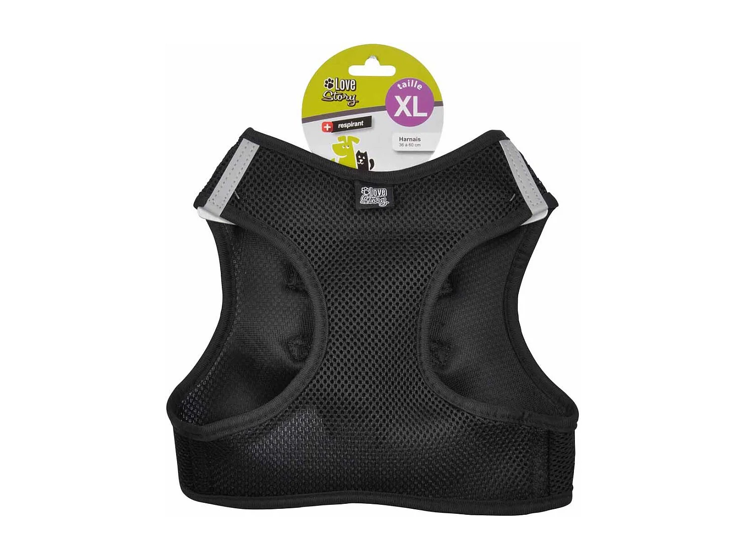 Harnais pour Chien "Mesh" 60cm Noir