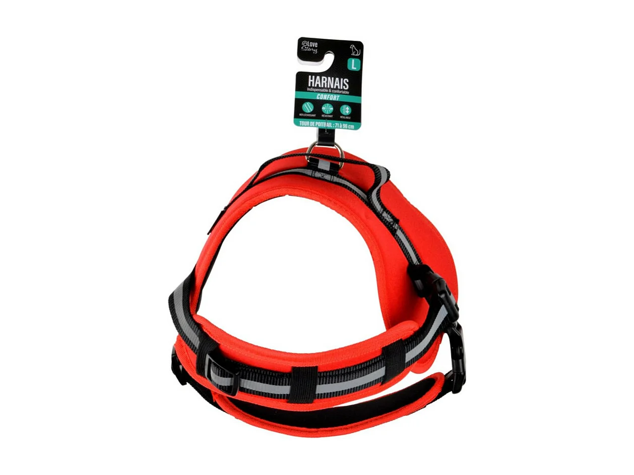 Harnais pour Chien "Essentiel" 96cm Rouge
