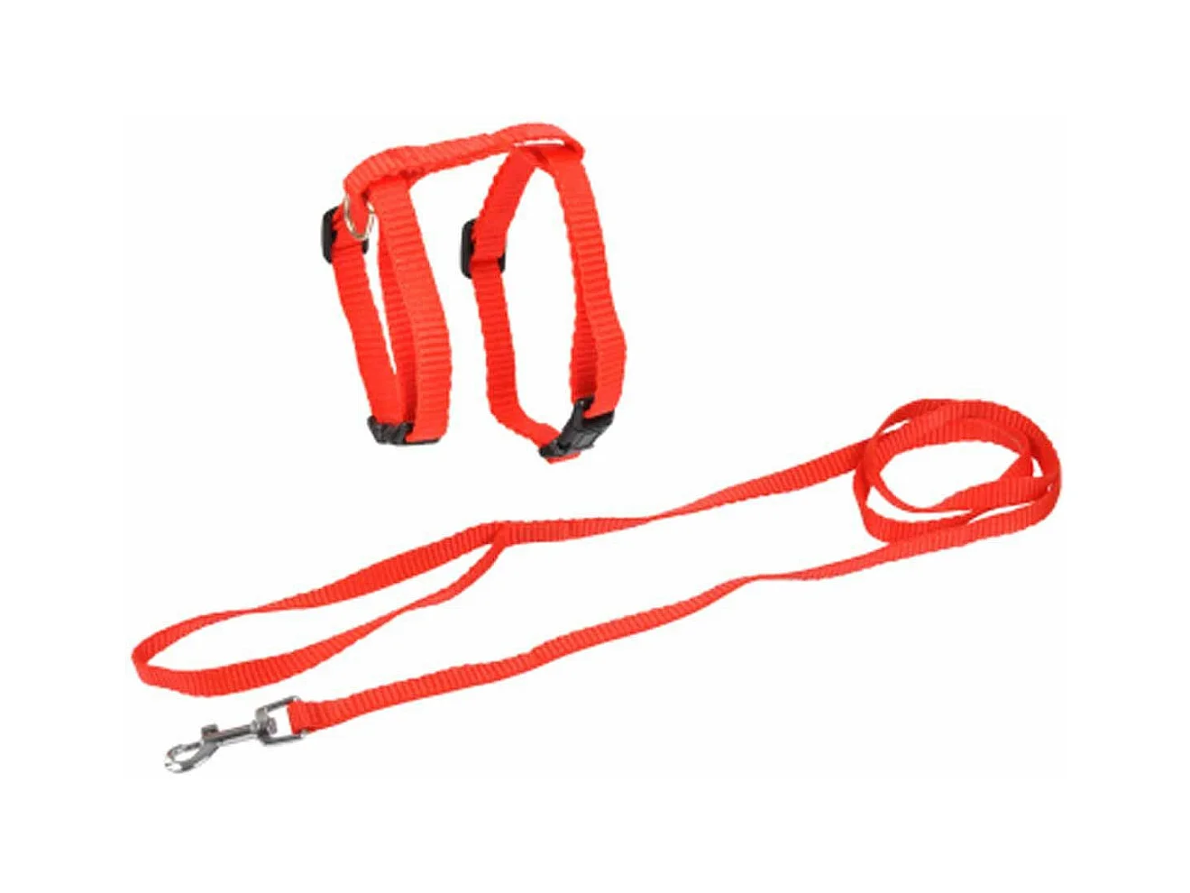 Harnais & Laisse pour Chat "Kit" 120cm Rouge