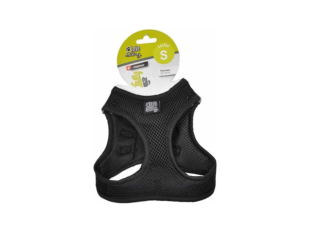 Harnais pour Chien "Mesh" 38cm Noir