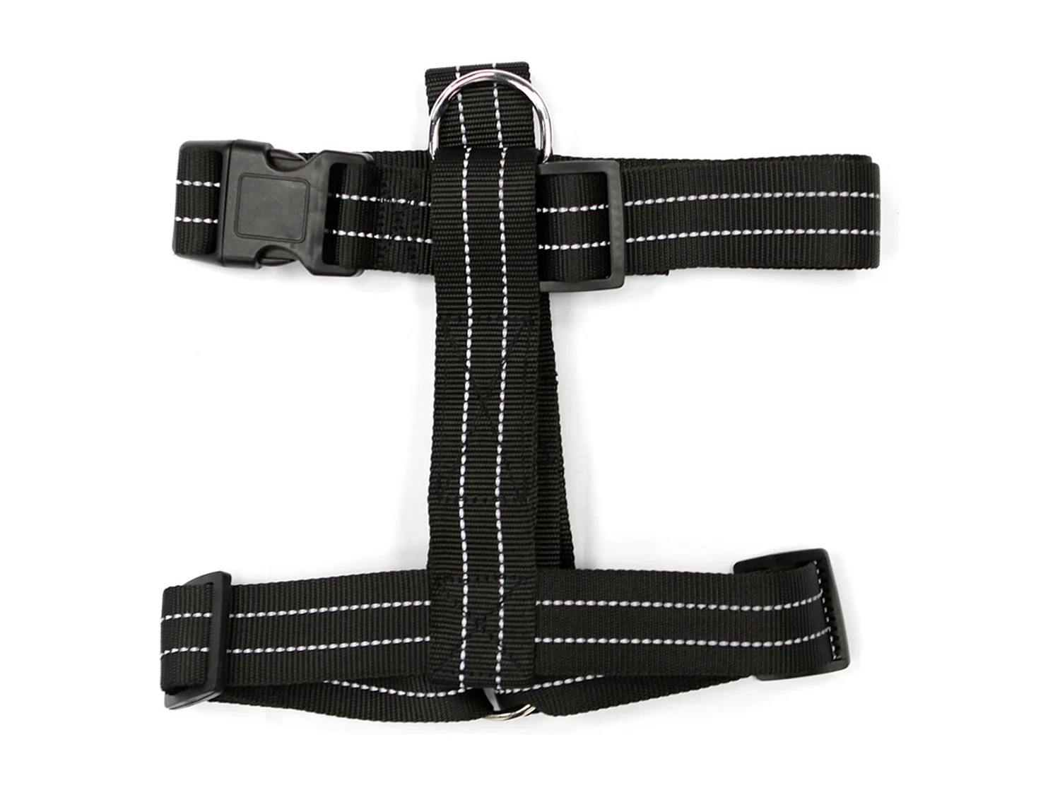 Harnais pour Chien "Coutures Réfléchissantes" 90cm Noir