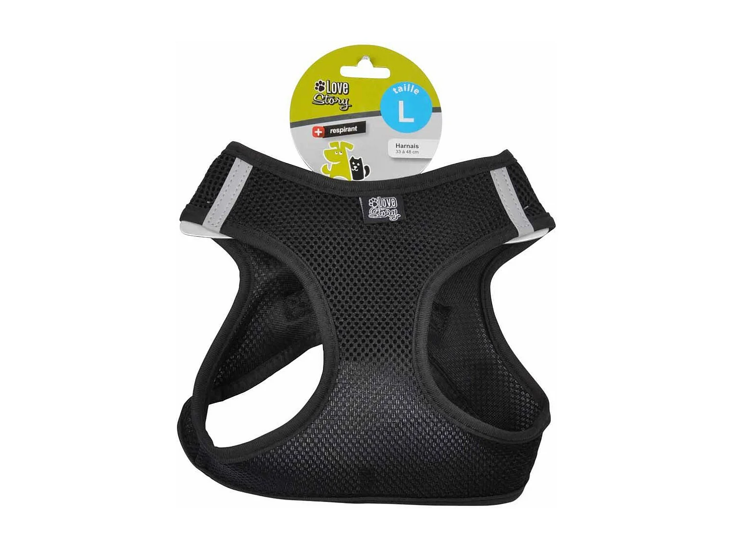 Harnais pour Chien "Mesh" 48cm Noir